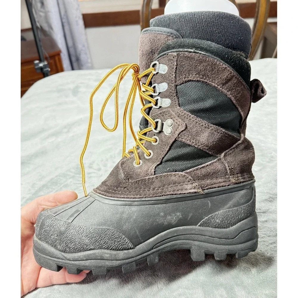 LaCrosse Boots Mens Size 7 Brown‎ Suede Winter Snow Insulated Outdoor 600210